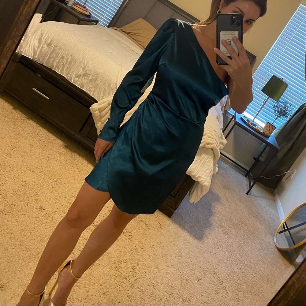 Hunter Green NWT Altar’d State holiday dress M